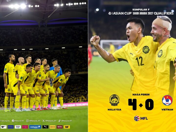 Badi 11 tahun berakhir, Vietnam jadi korban Harimau Malaya dengan jaringan 4-0