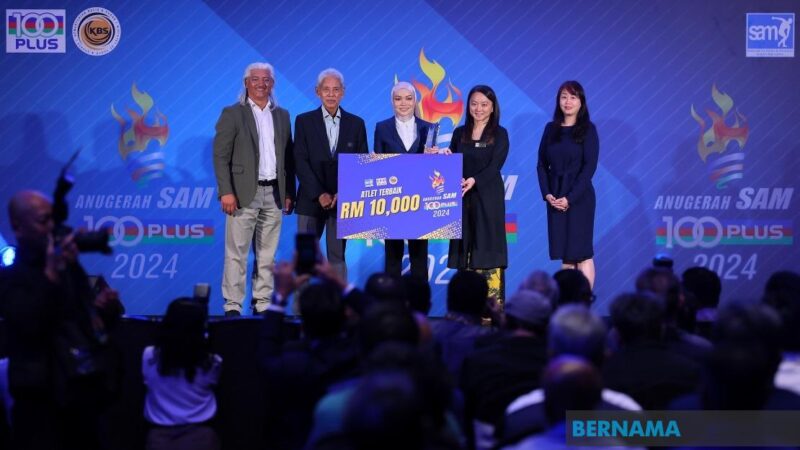Farah Ain Atlet Terbaik, Bonnie Atlet Para Terbaik Anugerah SAM-100 PLUS 2024