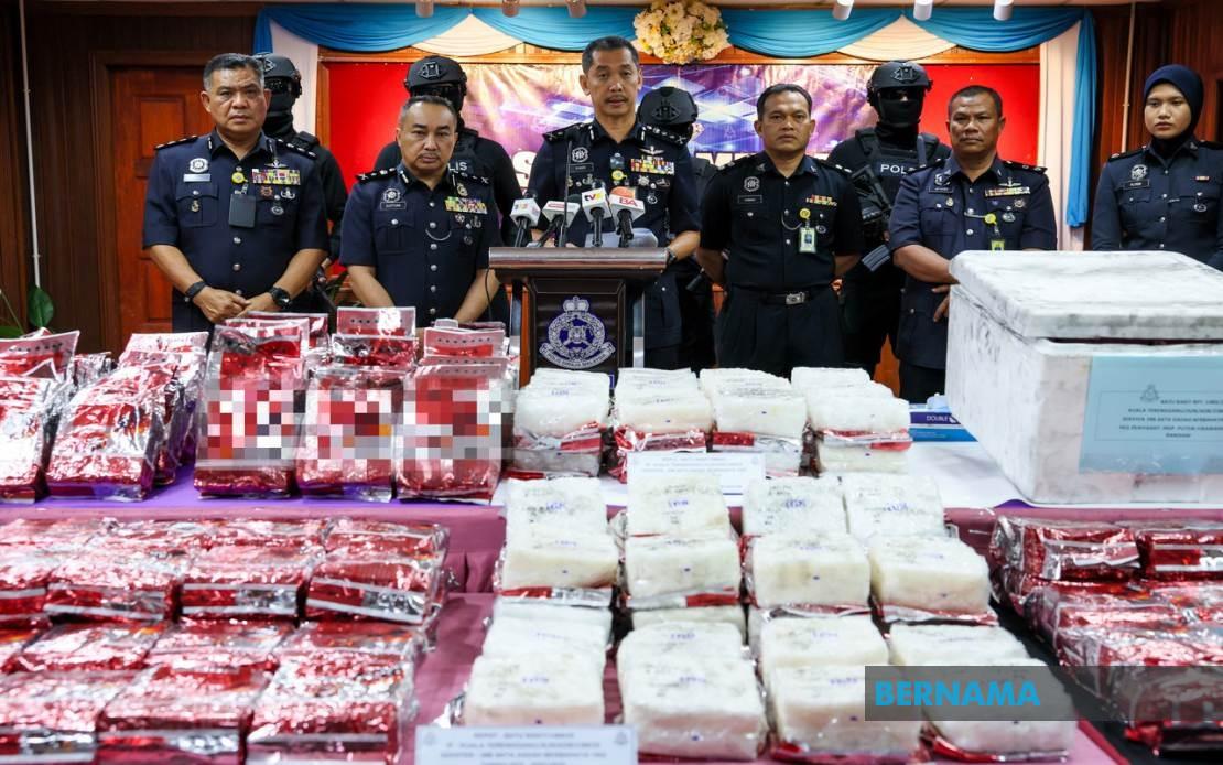 Syabu RM6.3 juta dirampas di Terengganu, 6 lelaki edar dadah dihukum mati di Johor 