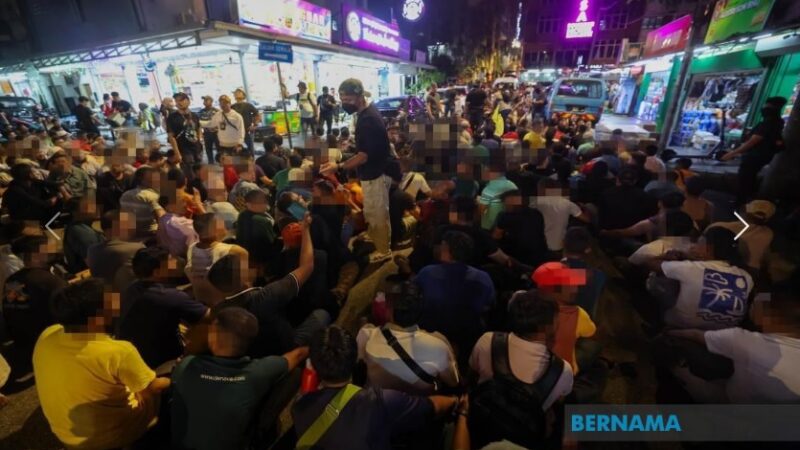Gempur Bukit Bintang, Imigresen tahan 770 PATI