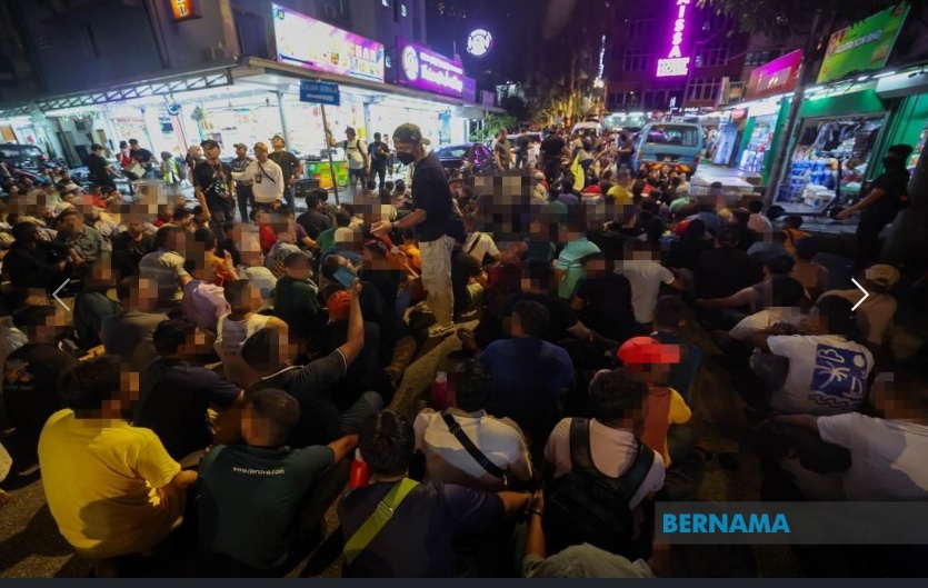 Gempur Bukit Bintang, Imigresen tahan 770 PATI