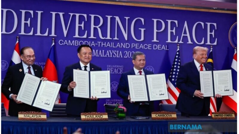 Anwar, Trump saksi perjanjian damaikan Thailand, Kemboja