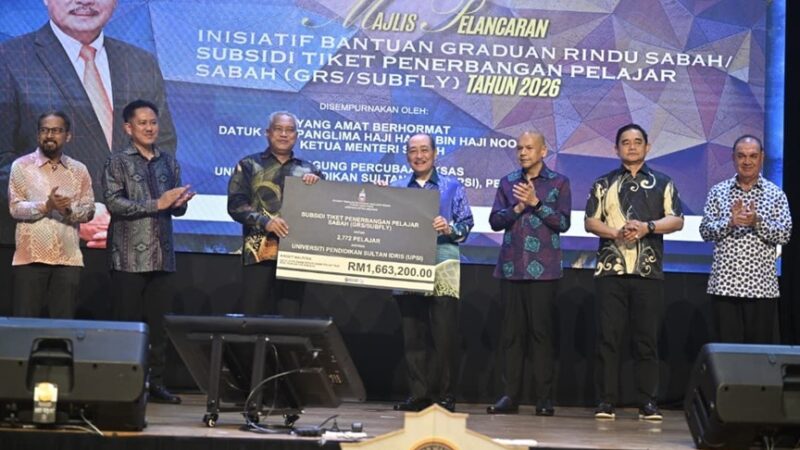 2,772 pelajar UPSI terima bantuan tunai GRS/SUBFLY Kerajaan Sabah