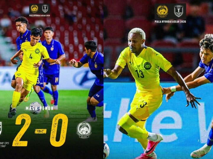 Harimau Malaya tewas 0-2 kepada Thailand, misi ke separuh akhir kini di hujung tanduk
