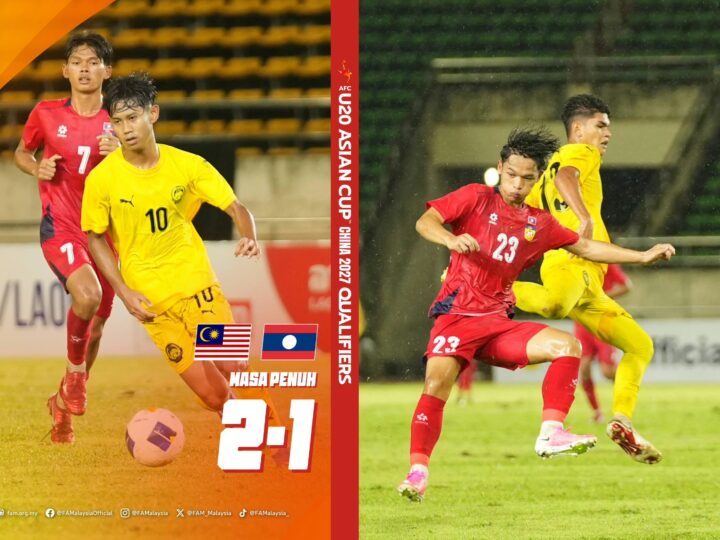 Piala Asia B-20 2027: Malaysia benam Laos di tempat sendiri