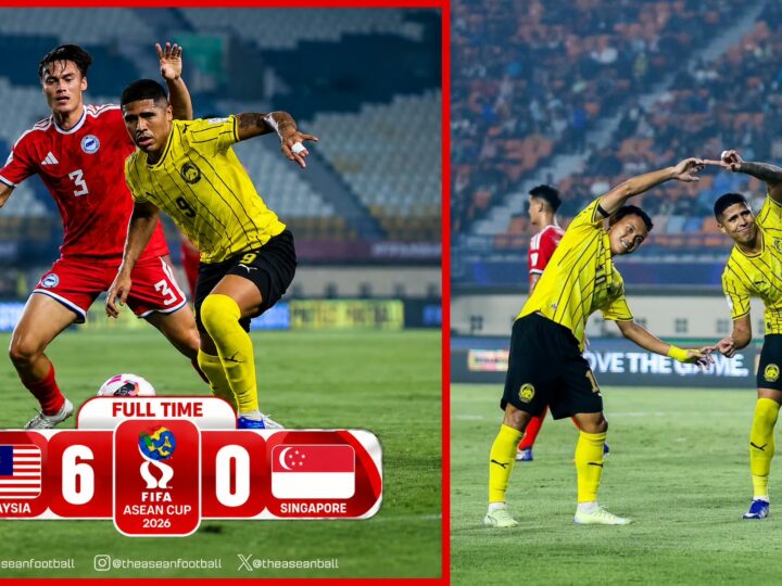 FIFA ASEAN Cup : Malaysia belasah Singapura 6-0 tetapi gagal ke final